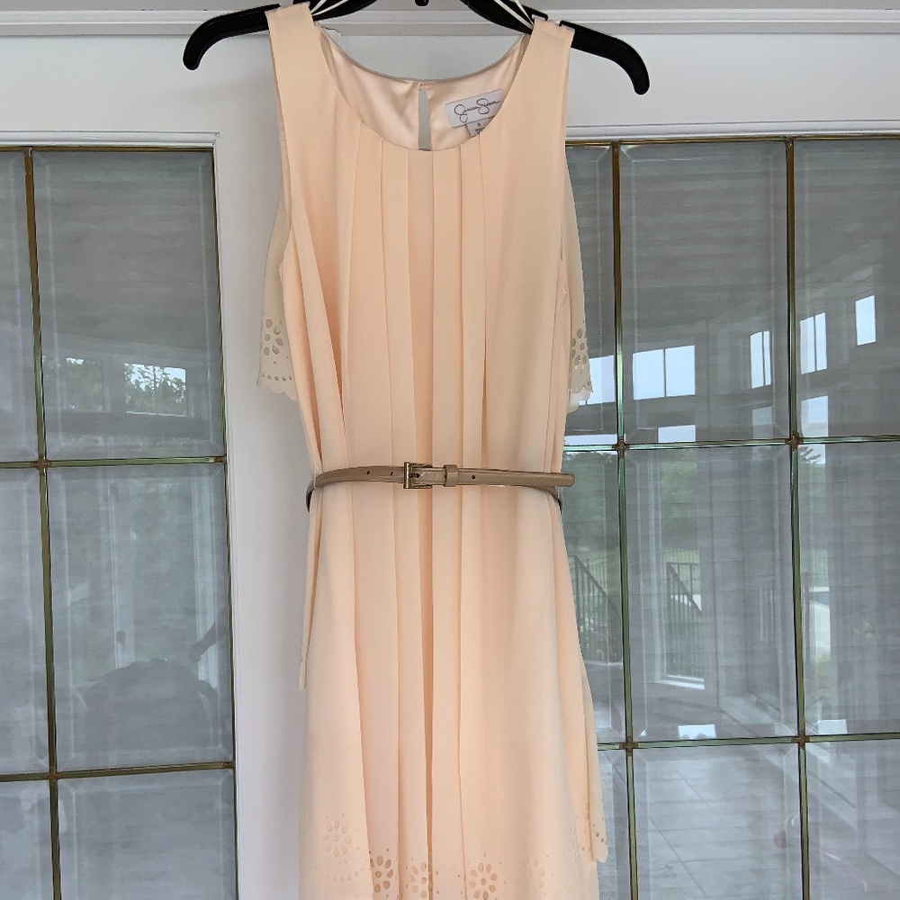 Jessica Simpson Cream/Pink Dress